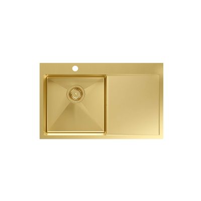 Quadron Russel zlewozmywak stalowy 78x48 cm złoty HB7912PVDBSG1