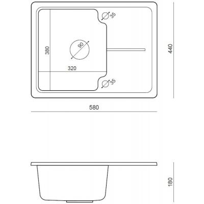 Quadron Baby Johnny zlewozmywak GraniteQ 58x44 cm beżowy HCQBJ5844BEZK