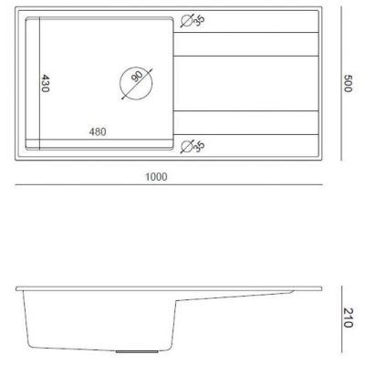 Quadron Evan 146XL zlewozmywak GraniteQ 100x50 cm beż/elementy stalowe HCQE10050U2_BS_P2O