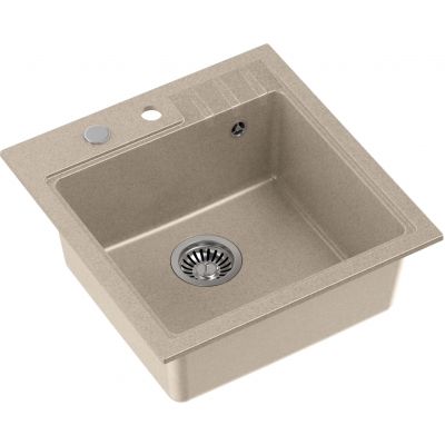 Quadron Peter zlewozmywak z baterią beżowy/stal HCQP5052BEZK_3922505BSBE