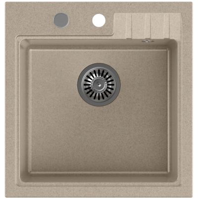 Quadron Peter zlewozmywak z baterią beżowy/stal HCQP5052BEZK_3922505BSBE