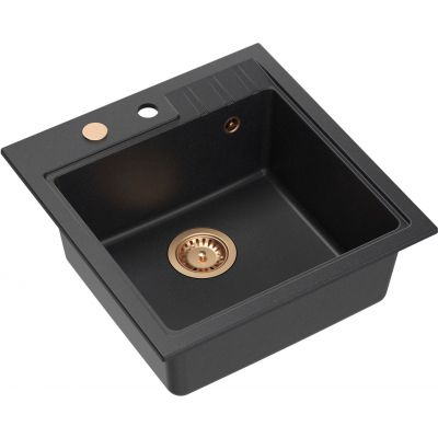 Quadron Peter zlewozmywak z baterią czarny/miedziany HCQP5052CZK_3323503PVDC1