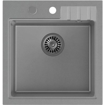 Quadron Peter zlewozmywak z baterią szary/stal HCQP5052SZK_3922505BSGR