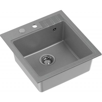 Quadron Peter zlewozmywak z baterią szary/stal HCQP5052SZK_3922505BSGR
