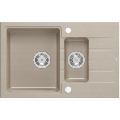 Quadron Peter 156 zlewozmywak 78x50 cm GraniteQ wpuszczany pearl beige HCQP57850BEZP