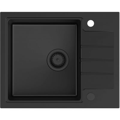 Zestaw Quadron zlewozmywak Peter 116 z baterią Gina czarny HCQP6250BLMPC_3922505BLM