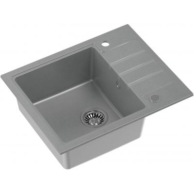 Quadron Peter zlewozmywak z baterią szary/stal HCQP6250SZK_3922505BSGR