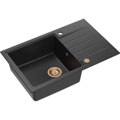 Quadron Peter zlewozmywak z baterią czarny/miedziany HCQP7850CZK_3323503PVDC1
