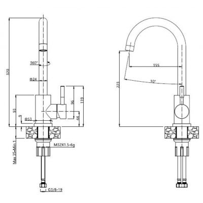 Quadron Eddie 111 SteelQ zlewozmywak stalowy 66x42 cm wpuszczany len z baterią HD111LEN6642_3623500_BS