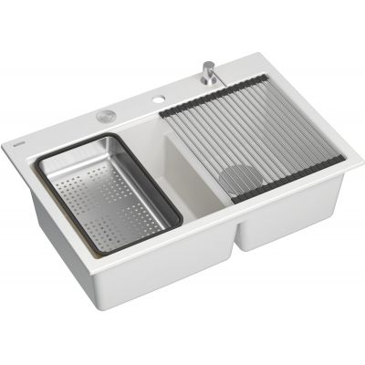 Quadron Marc 120 zlewozmywak GraniteQ 76x50 cm biały HQC7650U1_BS