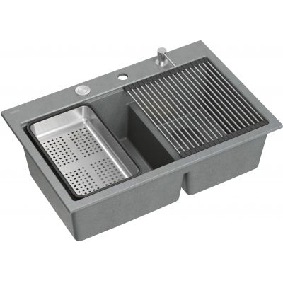 Quadron Marc 120 zlewozmywak GraniteQ 76x50 cm szary HQC7650U5_BS