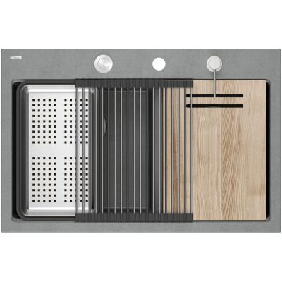 Quadron Marc 120 zlewozmywak GraniteQ 76x50 cm szary HQC7650U5_BS