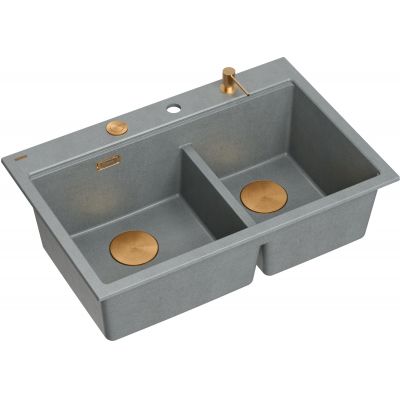 Quadron Marc 120 zlewozmywak GraniteQ 76x50 cm szary HQC7650U5_PVDC1