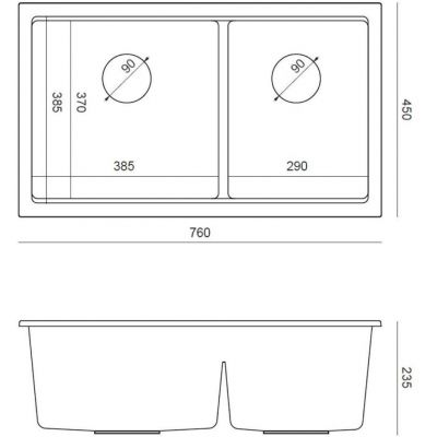 Quadron Logan 120 zlewozmywak granitowy 76x45 cm soft taupe/elementy złote HQL7645U4_PVDG1_U