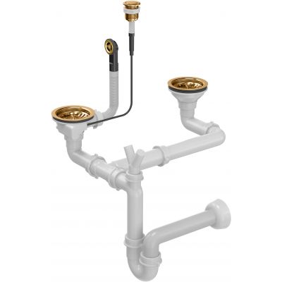 Quadron Save Space syfon zlewozmywakowy miedziany OP2SSDG6