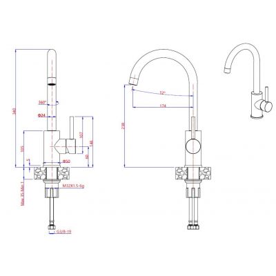 Quadron Hugh 111 zlewozmywak szklano-stalowy 77x44 cm stal/czarny z baterią Naomi czarny połysk ST3577SC1BS-BW7059CZP