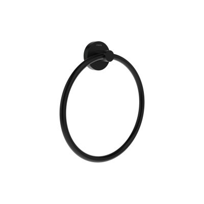 Ravak Kona wieszak na ręcznik okrągły czarny mat X07P1301
