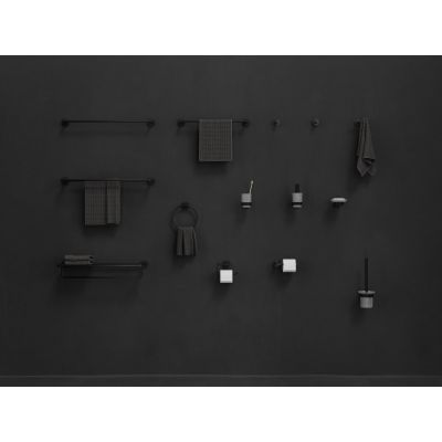 Ravak Kona szczotka toaletowa ścienna czarny mat X07P1311