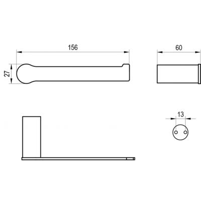 Ravak Fold uchwyt na papier toaletowy stal nierdzewna X07P1341