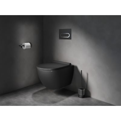 Ravak Chrome II uchwyt na papier toaletowy czarny X07P1383