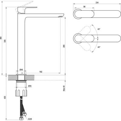 Ravak Eleganta bateria umywalkowa stojąca biały mat X070254