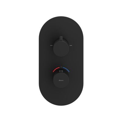 Ravak Espirit bateria wannowo-prysznicowa podtynkowa z termostatem czarna X070286