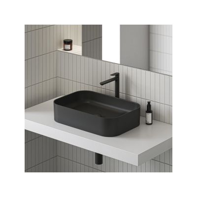 Ravak Eleganta bateria umywalkowa stojąca czarny mat X070291