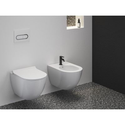 Ravak Eleganta bateria bidetowa stojąca czarny mat X070295