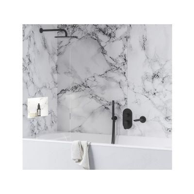 Ravak Eleganta bateria wannowo-prysznicowa podtynkowa z termostatem czarny mat X070297