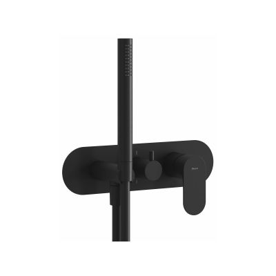 Ravak Eleganta bateria wannowo-prysznicowa podtynkowa czarny mat X070300