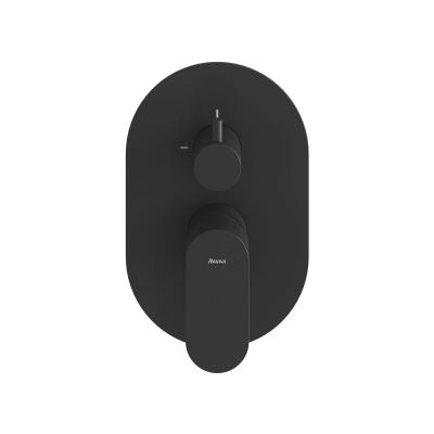 Ravak Eleganta bateria wannowo-prysznicowa podtynkowa czarna X070301