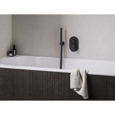Ravak Eleganta bateria wannowo-prysznicowa podtynkowa czarna X070301
