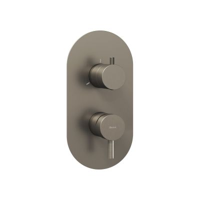 Ravak Espirit bateria wannowo-prysznicowa podtynkowa grafit szczotkowany X070320