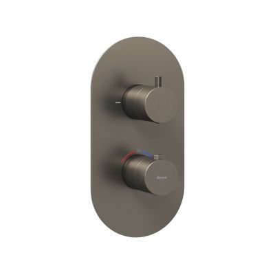 Ravak Espirit bateria wannowo-prysznicowa podtynkowa z termostatem grafit szczotkowany X070323