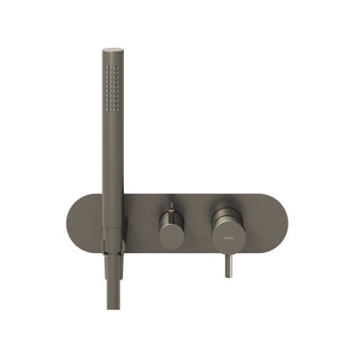 Ravak Espirit bateria wannowo-prysznicowa podtynkowa grafit szczotkowany X070324