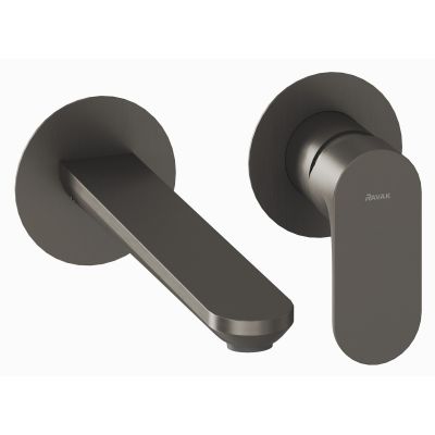 Ravak Eleganta bateria umywalkowa podtynkowa grafit szczotkowany X070329