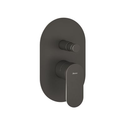 Ravak Eleganta bateria wannowo-prysznicowa podtynkowa grafit szczotkowany X070335