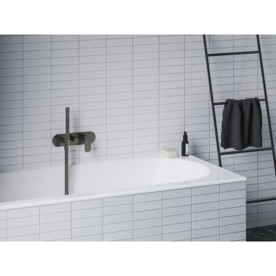 Ravak Eleganta bateria wannowo-prysznicowa podtynkowa grafit szczotkowany X070337