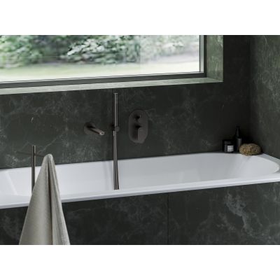 Ravak Eleganta bateria wannowo-prysznicowa podtynkowa grafit szczotkowany X070338