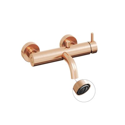 Ravak Espirit bateria wannowo-prysznicowa ścienna ES 022.60RGB różowe złoto X070353