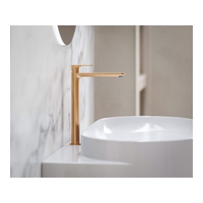 Ravak Eleganta bateria umywalkowa stojąca różowe złoto X070365