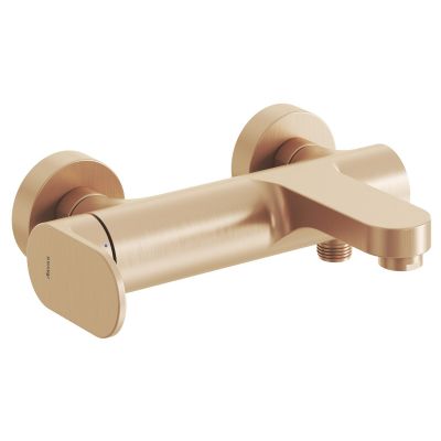 Ravak Eleganta bateria wannowo-prysznicowa ścienna różowe złoto X070367