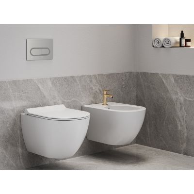 Ravak Eleganta bateria bidetowa stojąca różowe złoto X070369