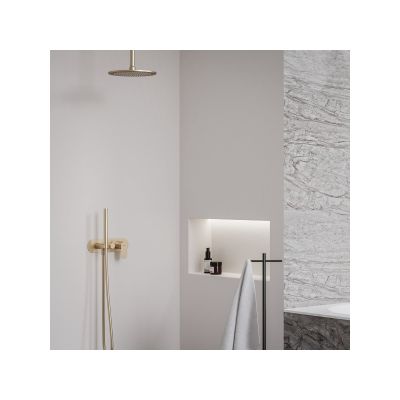 Ravak Eleganta bateria wannowo-prysznicowa podtynkowa różowe złoto X070374