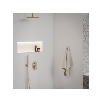 Ravak Eleganta bateria wannowo-prysznicowa podtynkowa różowe złoto X070375