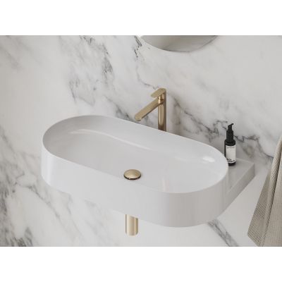 Ravak Eleganta bateria umywalkowa stojąca różowe złoto X070388