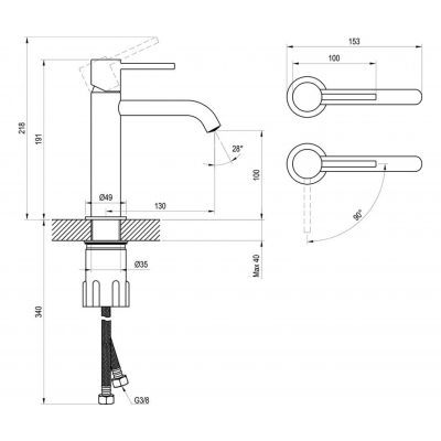 Ravak Espirit bateria umywalkowa stojąca chrom X070394
