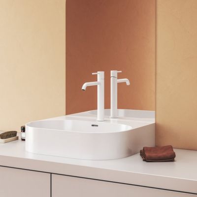 Ravak Espirit bateria umywalkowa stojąca BeCool biały mat X070400