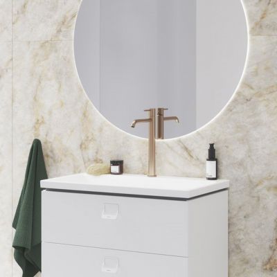 Ravak Espirit bateria umywalkowa stojąca BeCool złoto szczotkowane X070403