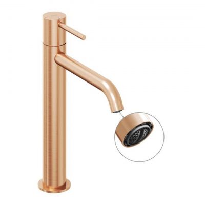 Ravak Espirit bateria umywalkowa stojąca BeCool złoto szczotkowane X070403